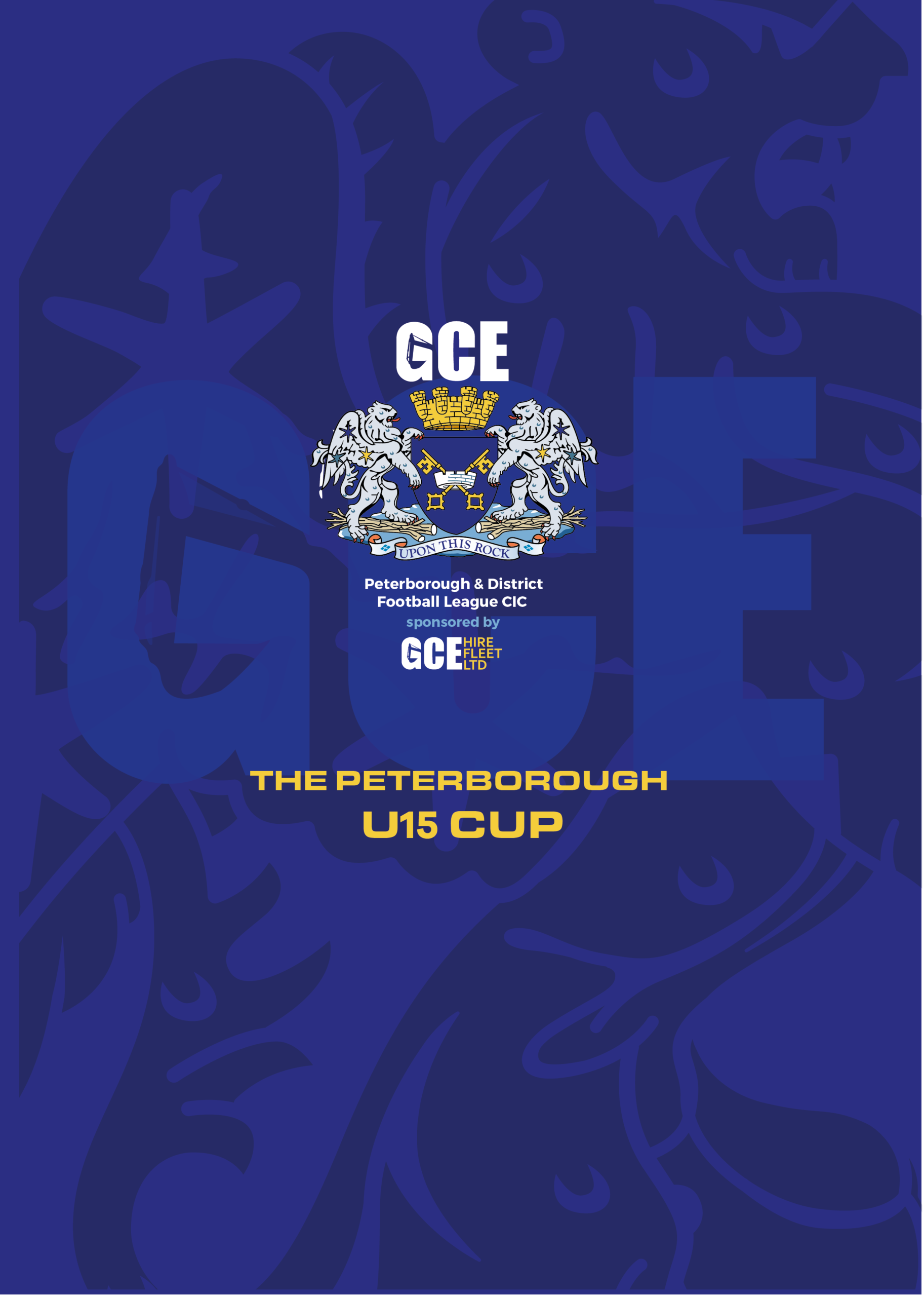 Under 15 Cup Draw Round Two & Three – sponsored by GCE Hire Fleet